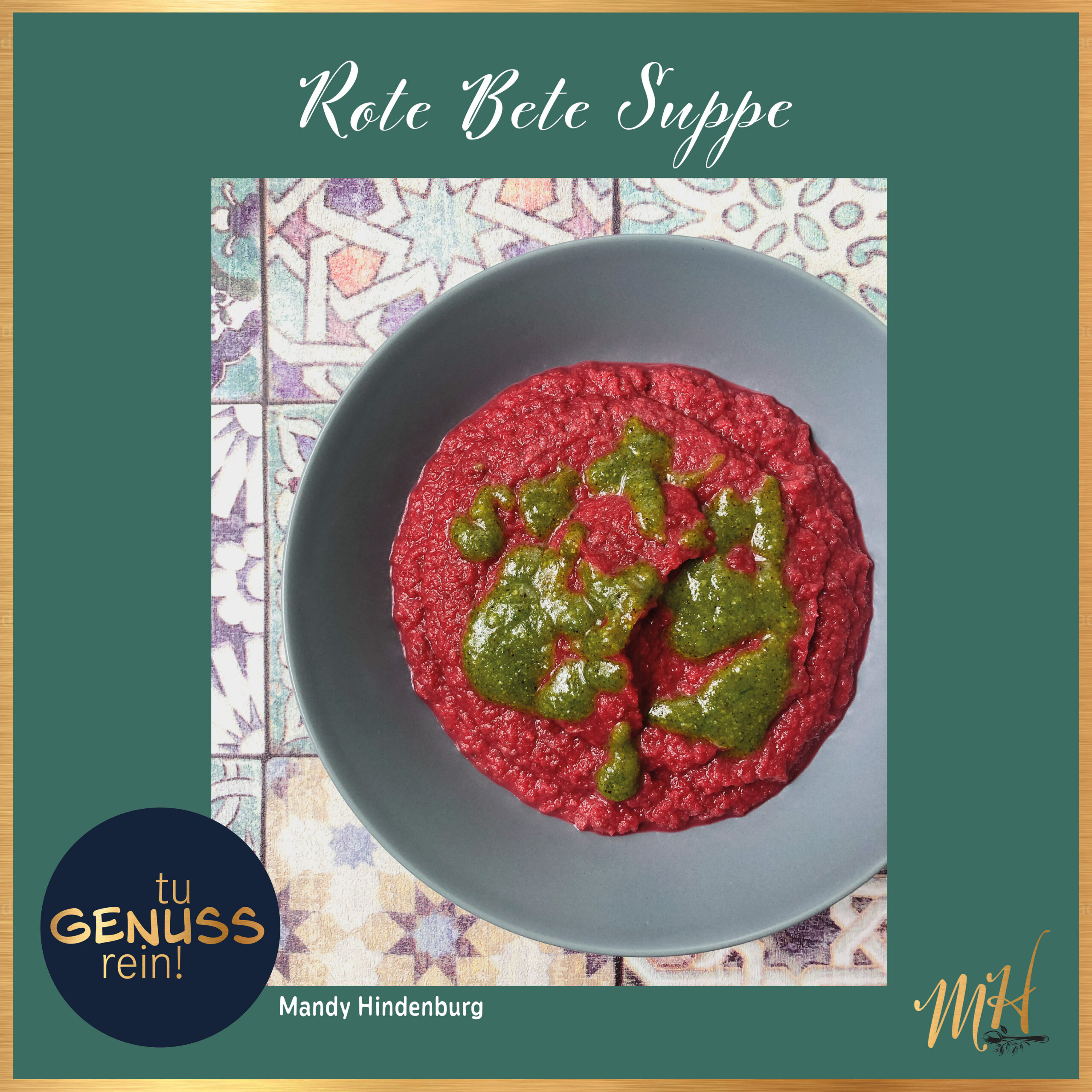 Rezeptkarte Rote Bete Suppe
