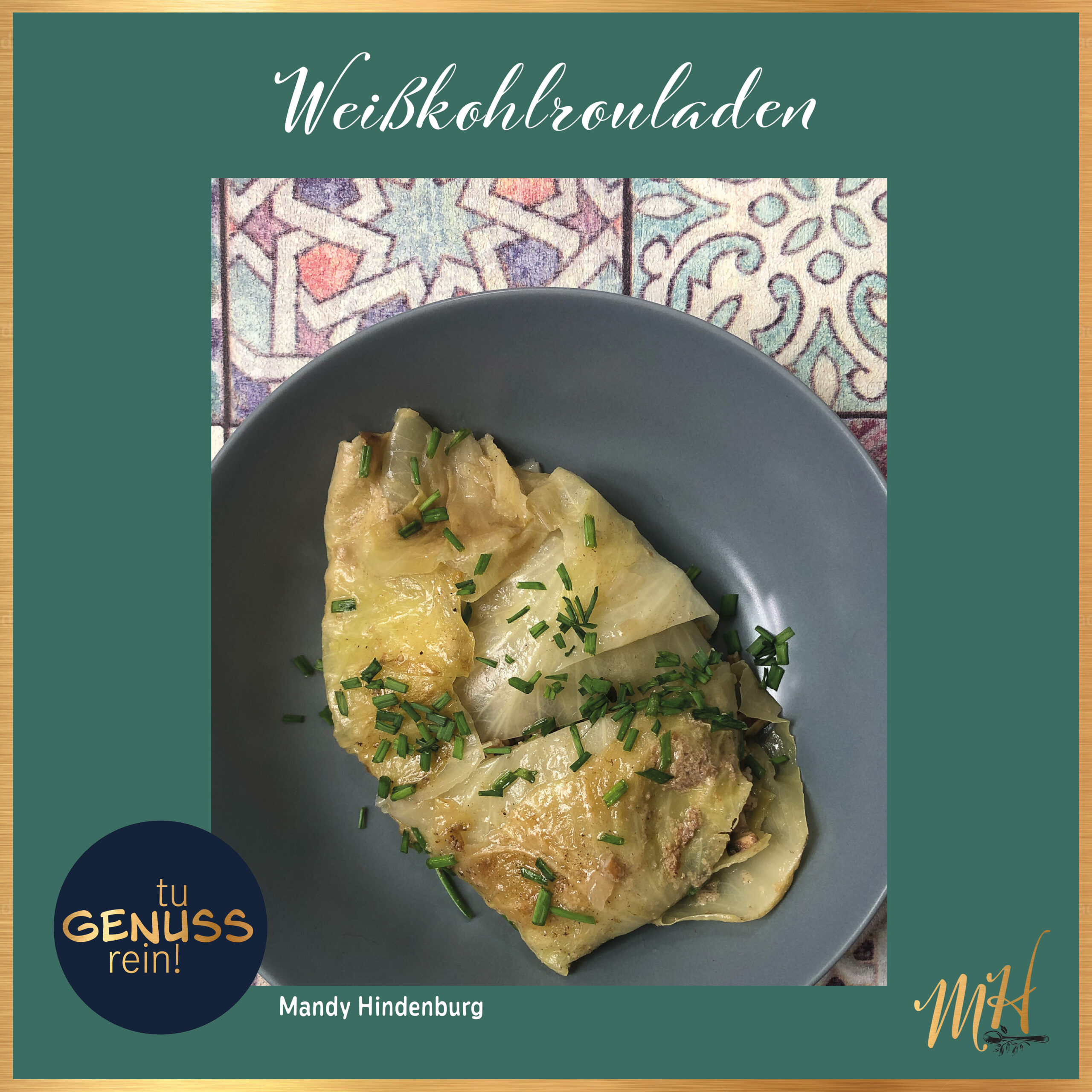 Weißkohlrouladen mit Rettich